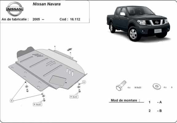 Cache Sous Moteur Nissan Navara D40