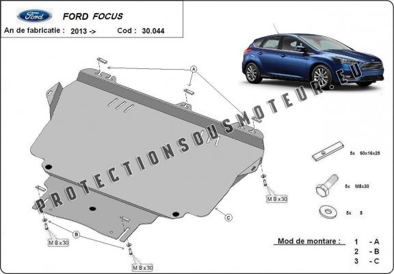 Cache sous moteur et de la boîte de vitesse Ford Focus 3