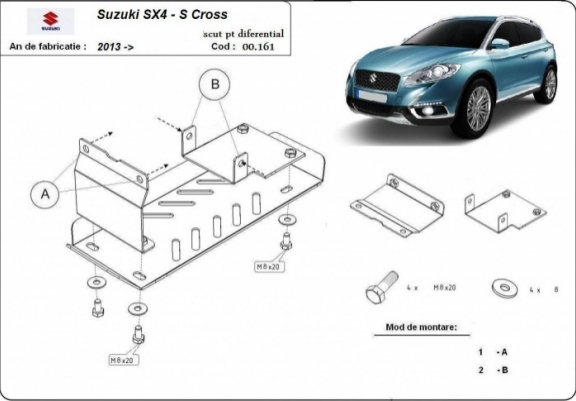 Cache de protection du différentiel Suzuki S-Cross - 4WD