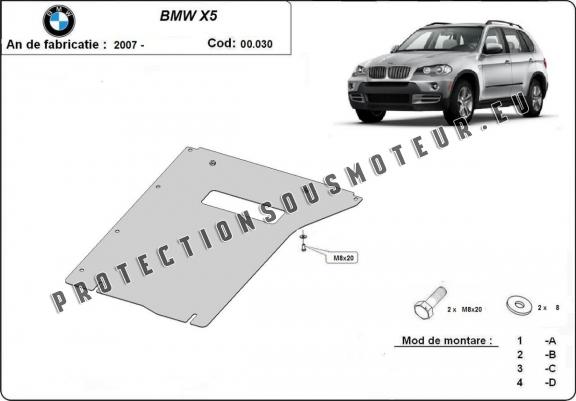 Cache de protection de la boîte de vitesse BMW X5