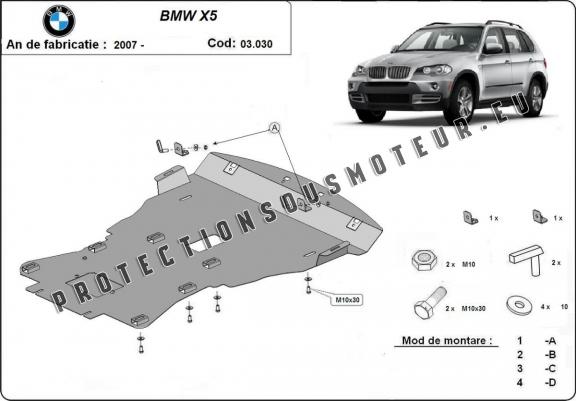 Cache Sous Moteur BMW X5