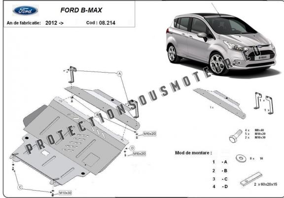 Cache sous moteur et de la boîte de vitesse Ford B-Max