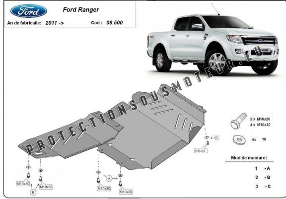 Cache Sous Moteur Ford Ranger