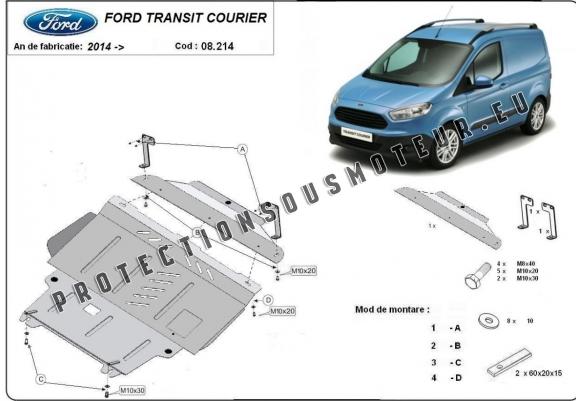 Cache sous moteur et de la boîte de vitesse Ford Transit Courier