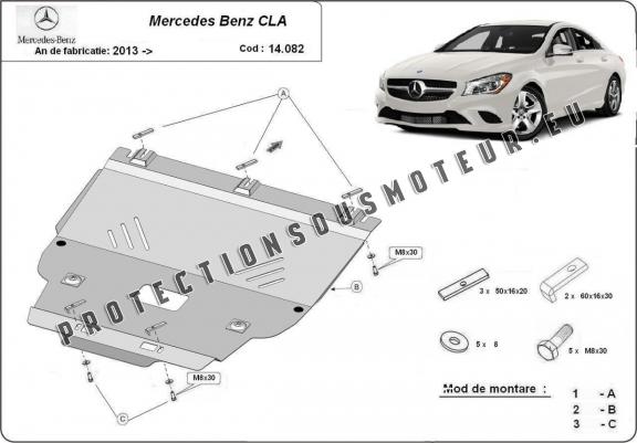 Cache sous moteur et de la boîte de vitesse Mercedes CLA X117