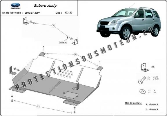 Cache Sous Moteur Subaru Justy