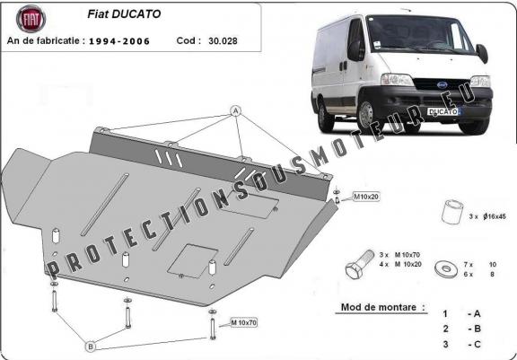 Cache sous moteur et de la boîte de vitesse Fiat Ducato