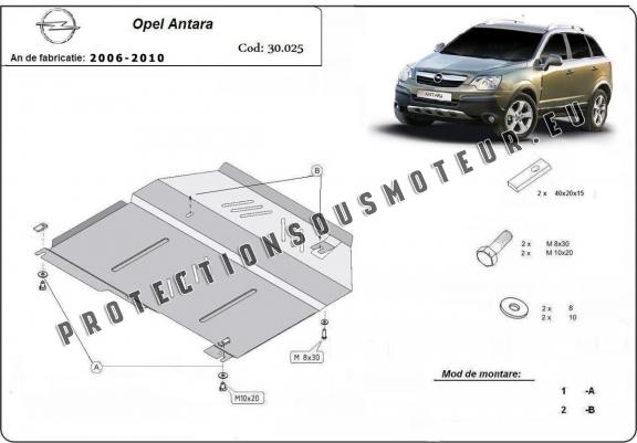 Cache sous moteur et de la boîte de vitesse Opel Antara