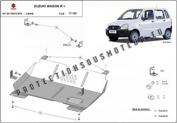 Cache sous moteur et de la boîte de vitesse Suzuki Wagon R+