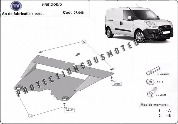 Cache sous moteur et de la boîte de vitesse Fiat Doblo