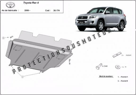 Cache sous moteur et de la boîte de vitesse Toyota RAV 4 Diesel