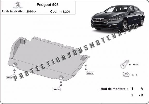 Cache sous moteur et de la boîte de vitesse Peugeot 508