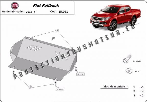 Cache de protection de radiateur Fiat Fullback