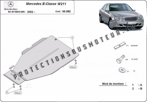 Cache de protection de la boîte de vitesse Mercedes E-Clasee W211 automatique