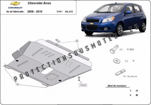 Cache sous moteur et de la boîte de vitesse Chevrolet Aveo