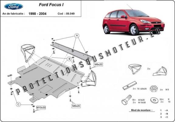 Cache sous moteur et de la boîte de vitesse Ford Focus 1