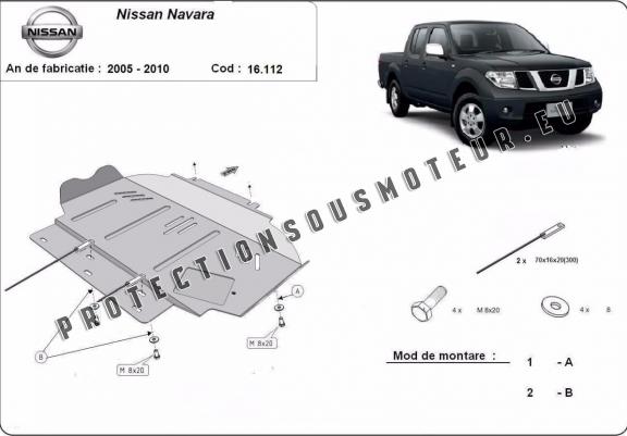 Cache Sous Moteur Nissan Navara D40