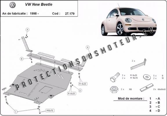 Cache sous moteur et de la boîte de vitesse Volkswagen New Beetle