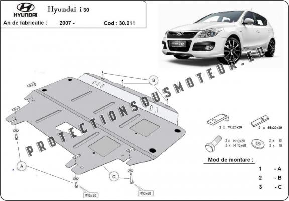 Cache sous moteur et de la boîte de vitesse Hyundai i30