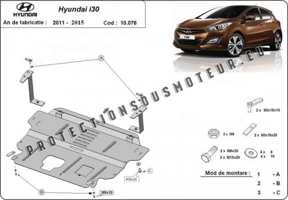 Cache sous moteur et de la boîte de vitesse Hyundai i30