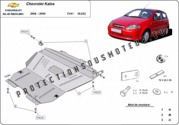 Cache sous moteur et de la boîte de vitesse Chevrolet Kalos