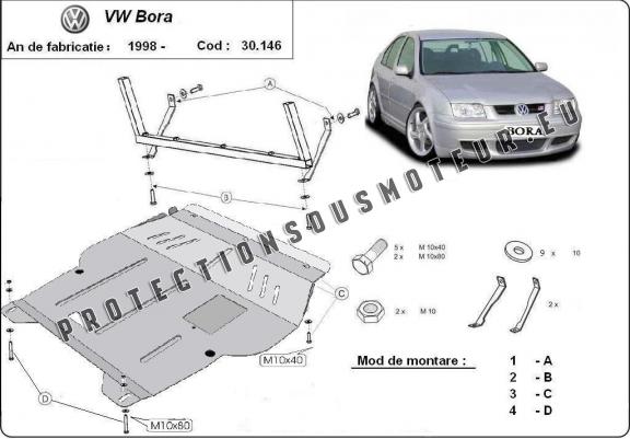 Cache sous moteur et de la boîte de vitesse VW Bora
