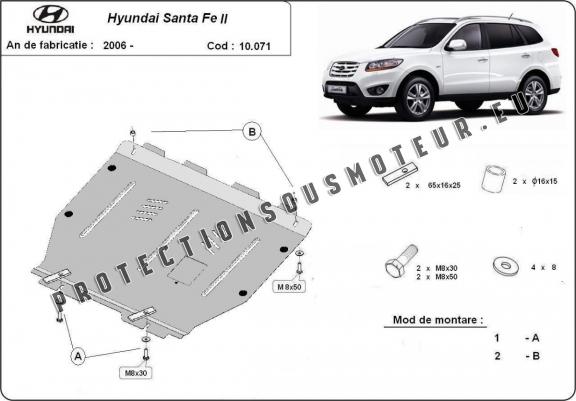 Cache sous moteur et de la boîte de vitesse Hyundai Santa Fe