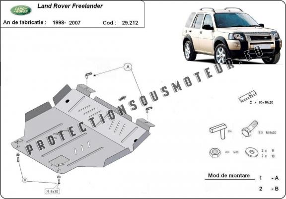Cache sous moteur et de la boîte de vitesse Land Rover Freelander 1