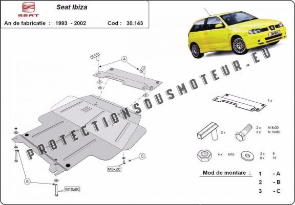 Cache sous moteur et de la boîte de vitesse Seat Ibiza