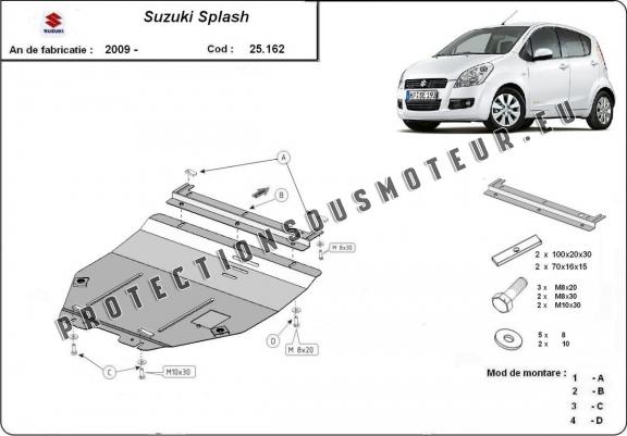 Cache sous moteur et de la boîte de vitesse Suzuki Splash an