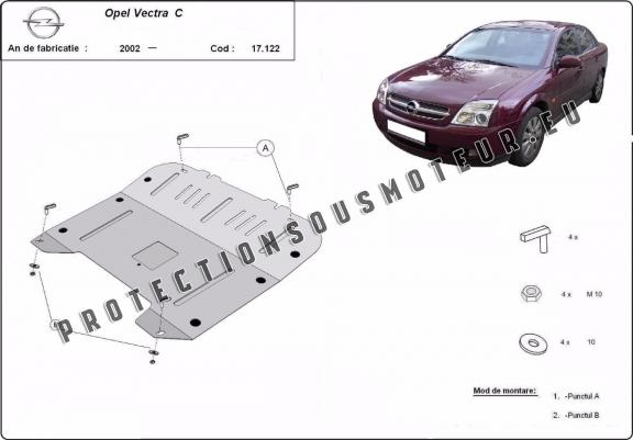 Cache sous moteur et de la boîte de vitesse Opel Vectra C