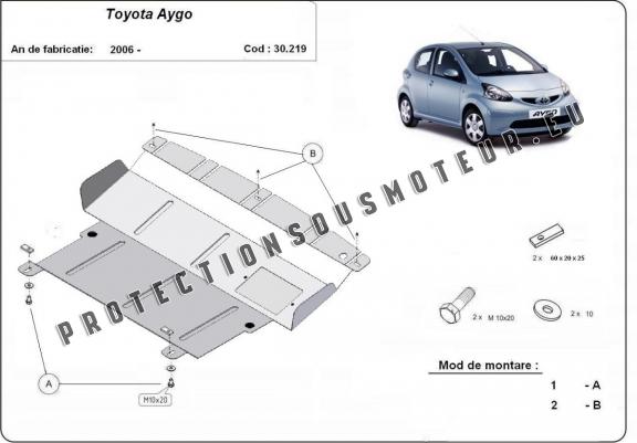 Cache sous moteur et de la boîte de vitesse Toyota Aygo AB10