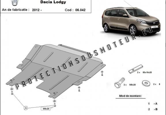 Cache sous moteur et de la boîte de vitesse Dacia Lodgy