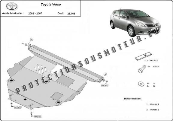 Cache Sous Moteur Toyota Corolla Verso