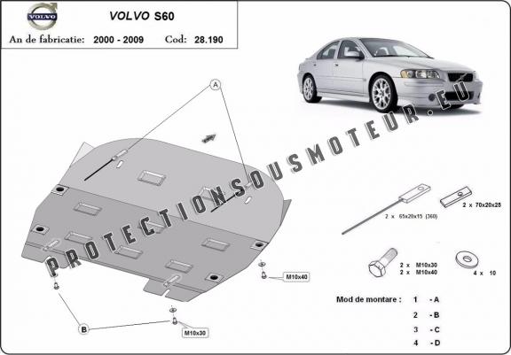 Cache sous moteur et de la boîte de vitesse Volvo S60