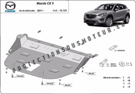 Cache sous moteur et de la boîte de vitesse Mazda CX5