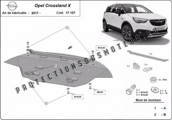 Cache sous moteur et de la boîte de vitesse Opel Crossland X