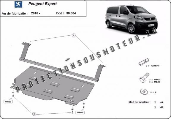 Cache sous moteur et de la boîte de vitesse Peugeot Expert Fourgon