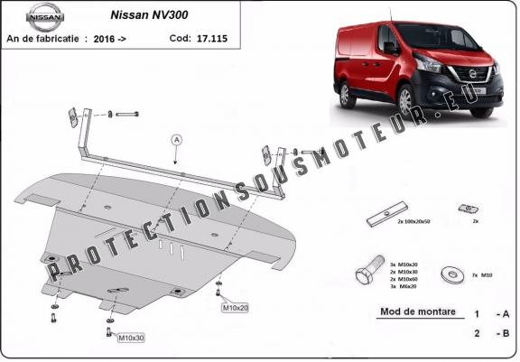 Cache sous moteur et de la boîte de vitesse Nissan NV300