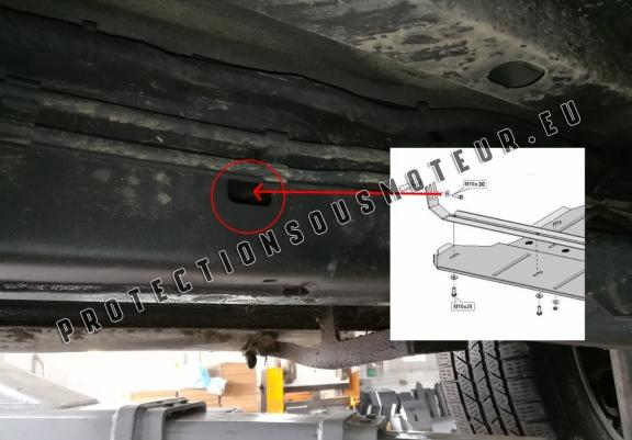 Cache de protection de la boîte de vitesse et de la différentiel Volkswagen Amarok