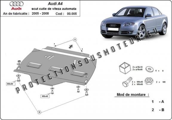 Cache de protection de la boîte de vitesse Audi A4 B7 - automatique