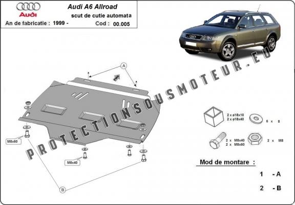 Cache de protection de la boîte de vitesse Audi Allroad - automatique A6