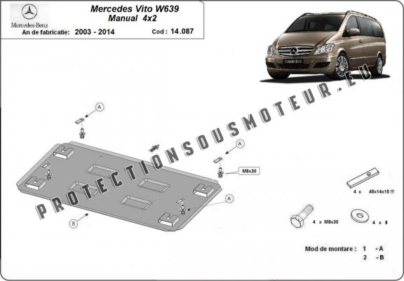 Cache Sous Moteur  Mercedes Viano W639 - 2.2 D 4x2