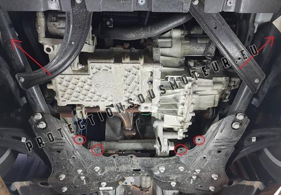 Cache sous moteur et de la boîte de vitesse Fiat 500x