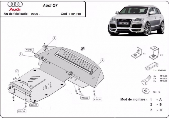 Cache Sous Moteur  Audi Q7 S-Line