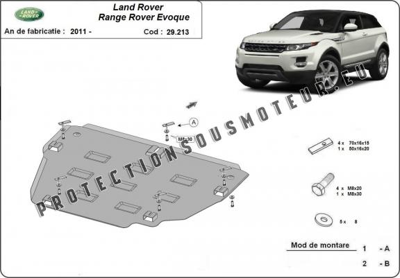 Cache sous moteur et de la boîte de vitesse Range Rover Evoque