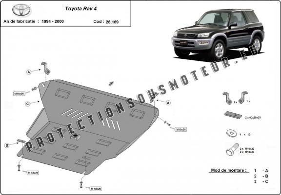 Cache sous moteur et de la boîte de vitesse Toyota RAV 4