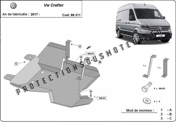 Cache de protection réservoir AdBlue Volkswagen Crafter