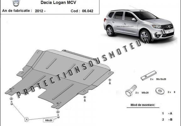 Cache sous moteur et de la boîte de vitesse Dacia Logan MCV