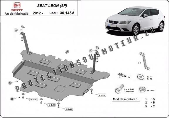 Cache sous moteur et de la boîte de vitesse Seat Leon - Boîte de vitesse automatique